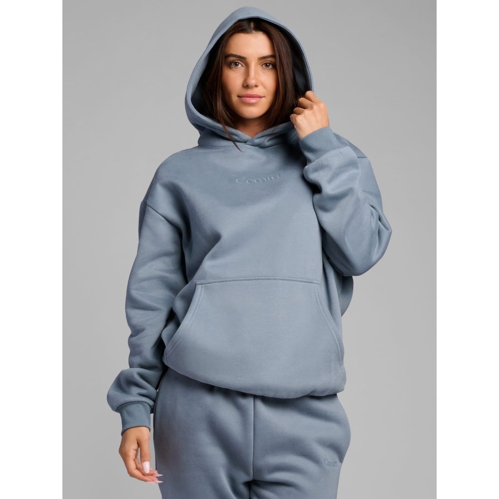 Comfrt Signature Hoodie Unisex Medium Sky Blue
